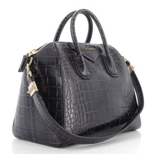 Antigona Bag Crocodile Embossed Leather Medium