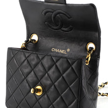 Vintage Square Classic Single Flap Bag Quilted Lambskin Mini