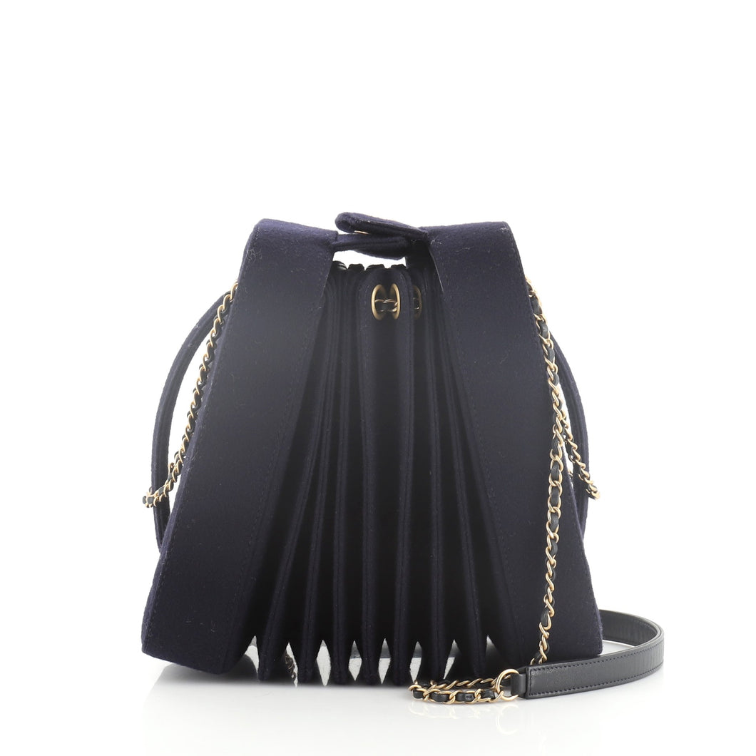 Chanel Paris-Hamburg Accordion Bag Quilted Wool