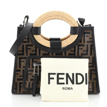 Runaway Tote Logo Embossed Leather Small