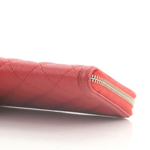 Filigree Zip Around Wallet Quilted Caviar Long