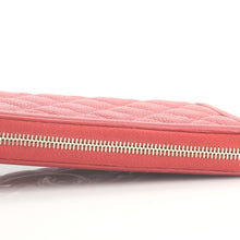 Filigree Zip Around Wallet Quilted Caviar Long