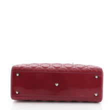 Lady Dior Handbag Cannage Quilt Patent Large